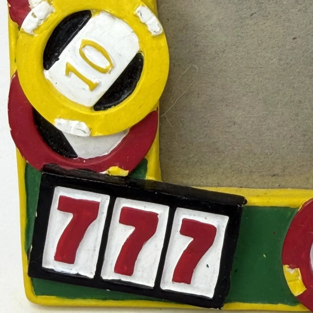 Ceramic Casino Gambling Picture Frame